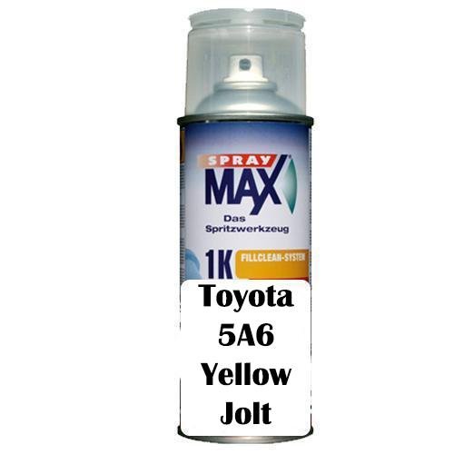 Automotive Touch Up Spray Can for Toyota 5A6 Yellow Jolt Colour