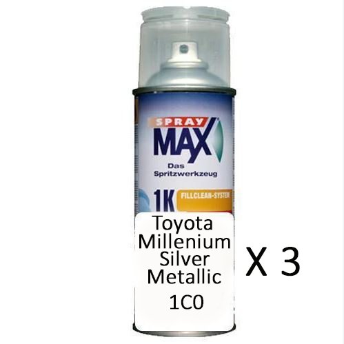 Auto Touch Up Can for Toyota Silver Metallic 1C0 x 3