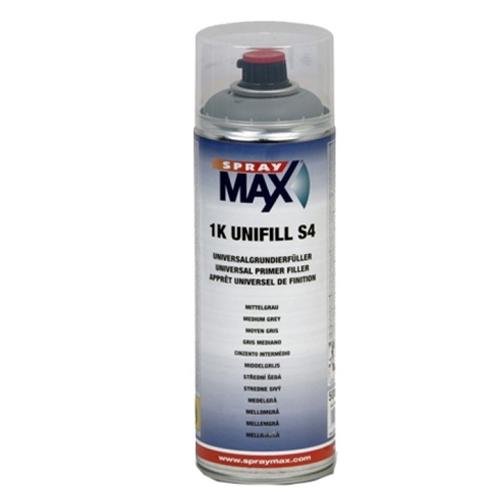 Spray Max Automotive Car 1K Unifill S4 Medium Grey Universal Primer Filler 500ml