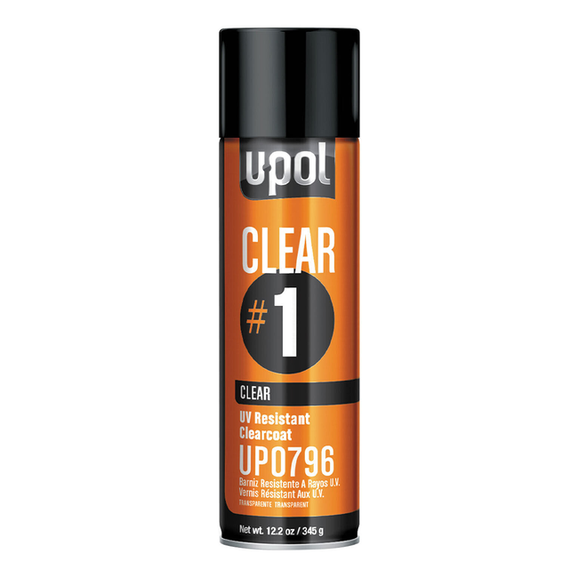 U-POL Clear #1 High Gloss UV-Resistant Clear Coat 450ml