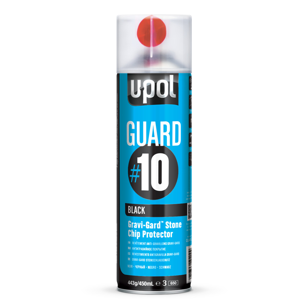 U-POL Guard #10 Black Gravi-Gard Stone Chip Protector 450ml