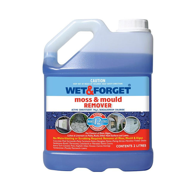 Wet And Forget Moss Mould Grime Remover Surface Cleaning 2L