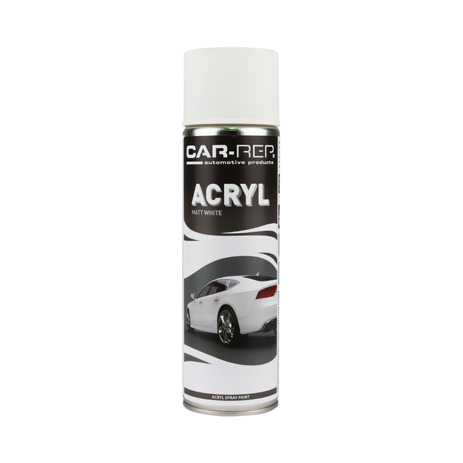 CAR-REP Professional Automotive Matt Acrylic Aerosol 500ml White