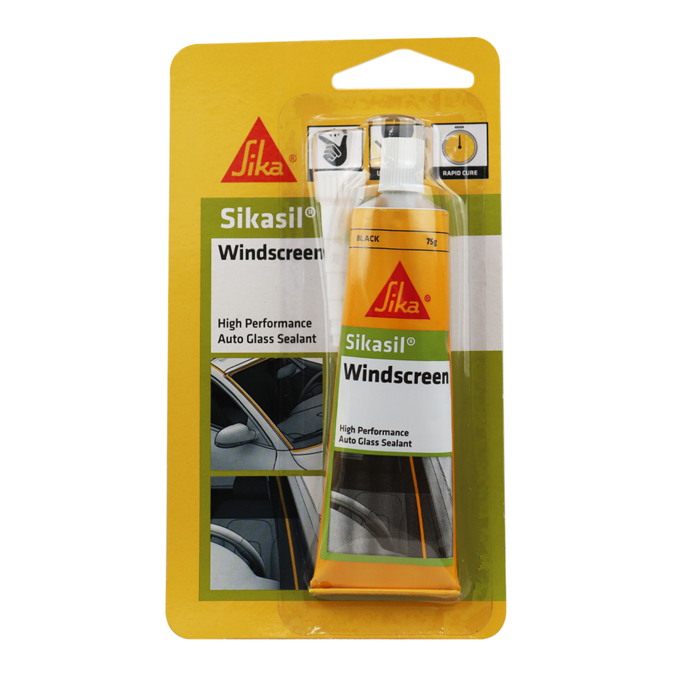 SIKA Sikasil Windscreen Automotive Bonding Glass Sealant 75gm Black